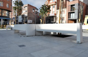 Banc urbain monobloc