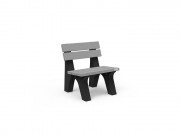 Banc urbain plastique recyclé