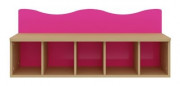 Banc vague 5 cases pour crèche