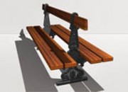 Banc Ville de Paris double