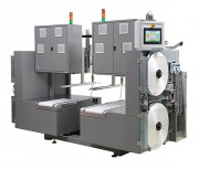 Banderolage longitudinal pour piles de carton ondulé