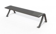 Banquette acier lames metal
