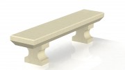 Banquette auto stable en béton