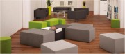 Banquette d'attente multicolors