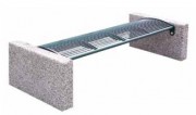 Banquette en acier 1860 mm avec accoudoirs