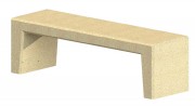 Banquette en béton armé L 1500 mm
