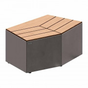 Banquette modulable pour espace public