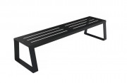 Banquette en acier - Ajouré – 3 places - L.1800 x P.535 x H.400 mm - Coloris au choix