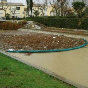 Barrage flottant anti pollution pour déchets bois 15 m - H.80 cm