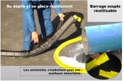 Barrage souple antipollution