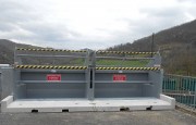 Barrière antichute dans benne déchetterie