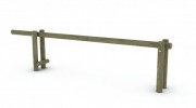 Barrière basculante en pin traité