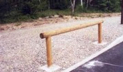 Barrière bois anti-stationnement