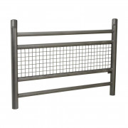 Barrière de sécurité école LINEA - L.1572 mm - Hauteur hors sol : 1100 mm - Scellement direct