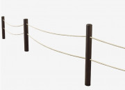 Barrière de plage en plastique recyclé