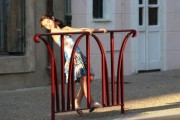 Barrière de style en acier