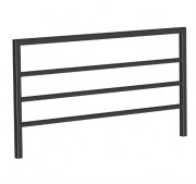 Barrière de ville avec poteaux lisses