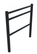 Barrière de ville en acier - Bombée - A sceller ou sur platine - L.1000 ou 1604 x P.76 x H.1000 ou 1200 mm - Anthracite