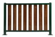 Barrière de ville lames en bois