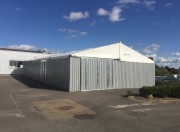 Bâtiment temporaire pour extension de zone de production