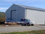 Bâtiments de stockage modulaires toiture acier