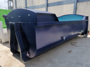 Benne amovible étanche demi-ronde