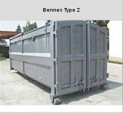 Bennes transportables acier 