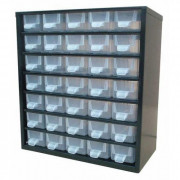 Bloc tiroir casier métal - 35 tiroirs - 310 x 150 x H330 mm