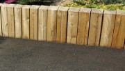 Bordure en bois pin