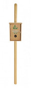 Borne de propreté canine en bois - 500 x 1700 x 400 mm