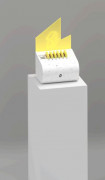 Borne de recharge pour téléphone mobile - Capacité : 6 batteries - Dimensions : 260 × 243 × 240 mm