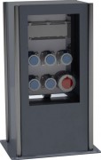 Borne fixe de distribution électricité eau pour marché