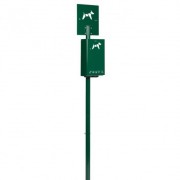 Borne hygiène canine 500 sacs - H. 2280 mm - A sceller