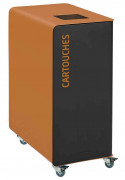 Borne tri sélectif avec roulettes 90 L CUBATRI