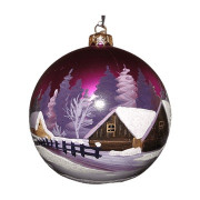 Boule de Noël faite main pour sapin