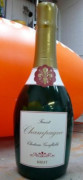 Bouteille champagne gonflable