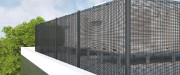 Brise vue en grille métallique