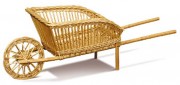 Brouette décorative en osier