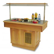 Buffet de restaurant réfrigéré par compresseur