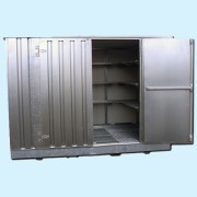 Bungalow conteneur isolé de stockage fûts 727 L