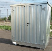 Bungalow de stockage 2 portes avec isolation 2m x 1m