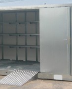 Conteneur de stockage produits chimiques de 2 à 6 m - Jusqu'à 1450 L