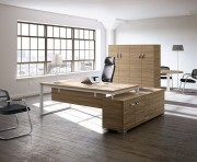 Bureau de direction stratifié bois