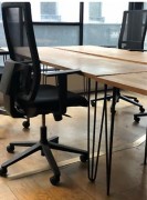 Bureau droit en bois massif occasion