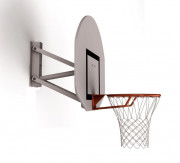 But de basket mural demi lune