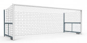 Buts de football réglables et repliables filets sans crochets San Siro Star - 8 joueurs - Aluminium plastifié 102 mm