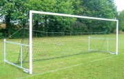 Buts de football repliables Anfield - 8 joueurs - 6 x 2.10 m - Aluminium ou acier plastifié ? 102 mm