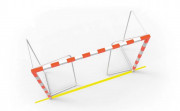 Buts de handball repliables compétition - Arceaux repliables ? 32 mm - Aluminium – H.2000 mm - Démontable – Mobile ou à sceller