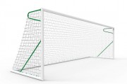 Buts de football transportables façade ovoïde Millennium - 8 ou 11 joueurs - Aluminium plastifié ? 102 mm