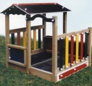 Cabane bois enfants